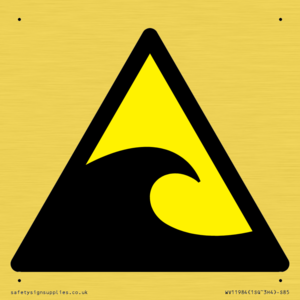 W056 Warning: Tsunami hazard zone